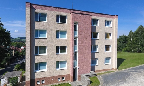 Fotografie realizací fasád pro bytový dům